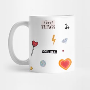 Manifesting Good Things Collage Mug